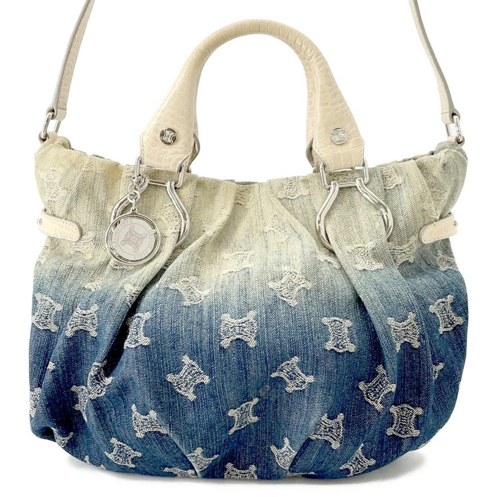 Celine Paris Macadam Denim Handbag